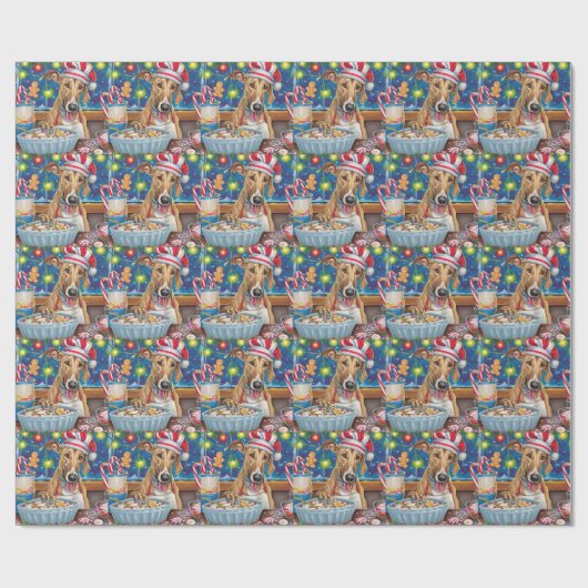 Greyhound Holiday Baking: Festliche Weihnachten Geschenkpapier (Flach)