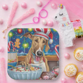 Greyhound Holiday Baking: Festliche Weihnachten Pappteller (Party)