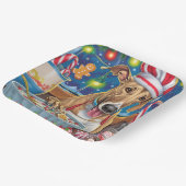 Greyhound Holiday Baking: Festliche Weihnachten Pappteller (Gewinkelt)