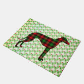 Greyhound Holiday Fußmatte (Schrägansicht)