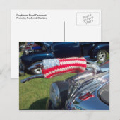 Greyhound Hood Ornament Postkarte (Vorne/Hinten)