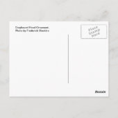 Greyhound Hood Ornament Postkarte (Rückseite)