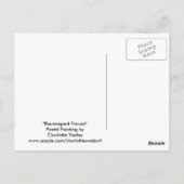 Greyhound Hund Art Postkarte (Rückseite)