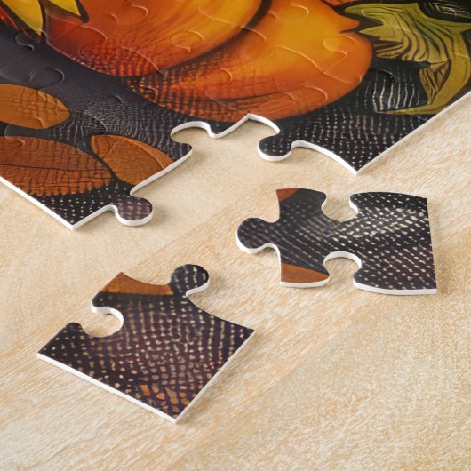 Greyhound Hund Herbst Ernte Erntedank Puzzle (Seite)