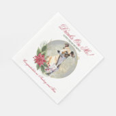 Greyhound Hund Hochzeit Napkins mit Hunde-Foto Serviette (Ecke)