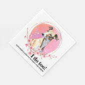 Greyhound Hund Hochzeit Napkins mit Hunde-Foto Serviette (Ecke)