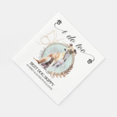 Greyhound Hund Hochzeit Napkins mit Hunde-Foto Serviette (Ecke)