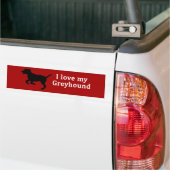 Greyhound Hund Liebe Autoaufkleber (Auf Lkw)