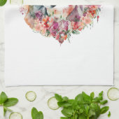 Greyhound Hund Mama Floral Geschirrtuch (Gefaltet)