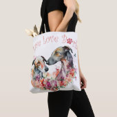Greyhound Hund Mama Floral Tasche (Von Nahem)
