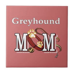 Greyhound Hund Mama Geschenke Fliese