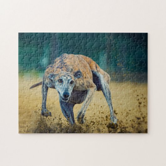 Greyhound Hund. Puzzle (Horizontal)