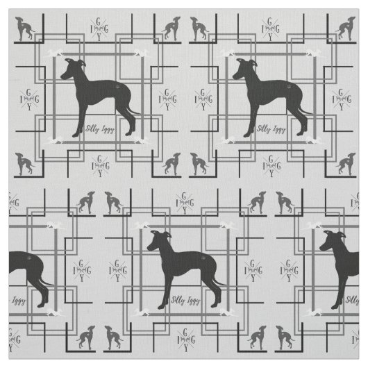 Greyhound Hund Rescue Joann Fabric Iggy Stoff (Muster)