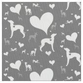 Greyhound Hund Rescue Joann Fabric Iggy Stoff (Nahaufnahme)