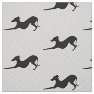 Greyhound Hund Rescue Joann Fabric Zickzack Stoff