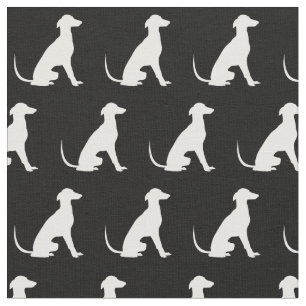 Greyhound Hund Silhouette Haustier Stoff