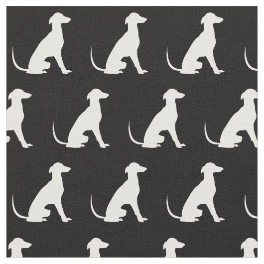 Greyhound Hund Silhouette Haustier Stoff (Nahaufnahme)