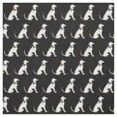 Greyhound Hund Silhouette Haustier Stoff (Muster)