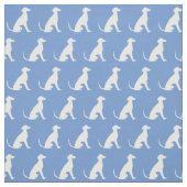 Greyhound Hund Silhouette Pet Light Blue Stoff (Muster)