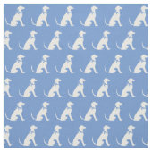 Greyhound Hund Silhouette Pet Light Blue Stoff (Muster)
