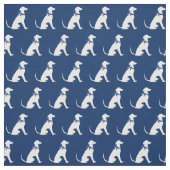 Greyhound Hund Silhouette Pet Navy Blue Stoff (Muster)