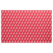 Greyhound Hund Silhouette Rotes Tier Stoff (Fat Quarter (45,7 x 55,9 cm))