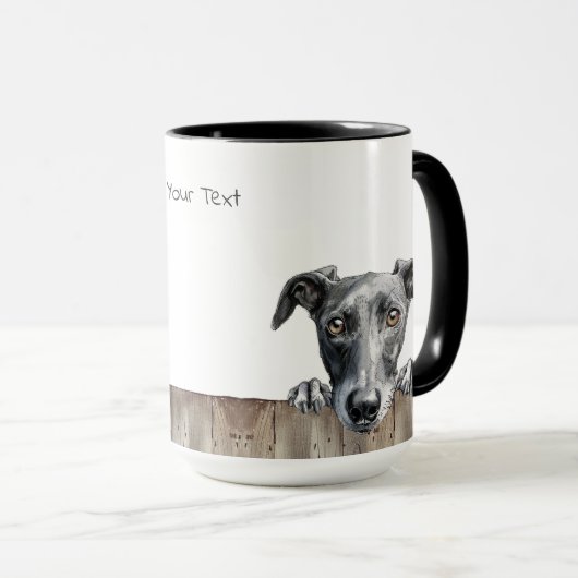 Greyhound Hund Tasse (VorderseiteRechts)