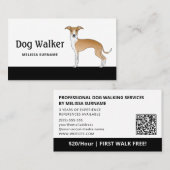 Greyhound - Hund Walker Visitenkarte (Vorne/Hinten)