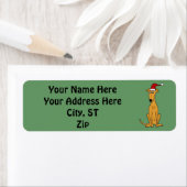 Greyhound Hund Weihnachtsadressen oder Geschenkmar (Insitu)