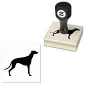 Greyhound Hunde Silhouette Gummistempel (Stempel)