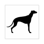 Greyhound Hunde Silhouette Gummistempel (Prägung)