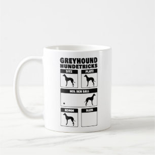 Greyhound Hundetricks Britische Windhund Tricks Kaffeetasse