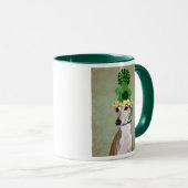 Greyhound in Grüner Nylonhut Tasse (VorderseiteRechts)
