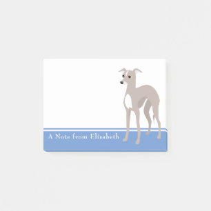 Greyhound-Individuelle Name Post-it Klebezettel