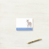 Greyhound-Individuelle Name Post-it Klebezettel (Auf Schreibtisch)