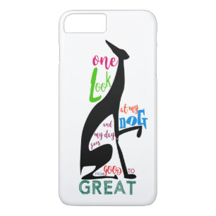 Greyhound Italienische Silhouette Liebe My Dog Sti iPhone 8 Plus/7 Plus Hülle