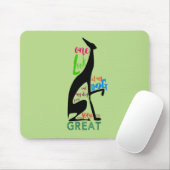 Greyhound Italienische Silhouette Liebe My Dog Sti Mousepad (Mit Mouse)