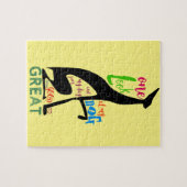 Greyhound Italienische Silhouette Liebe My Dog Sti Puzzle (Horizontal)