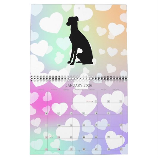 Greyhound-Kalender Kalender (Jan 2026)