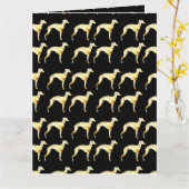 Greyhound Karte (Gelbe Blume)