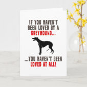 Greyhound Karte (Gelbe Blume)