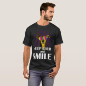 Greyhound  Keep Calm & Smile  Galgo Greyhound Hipp T-Shirt (Vorne ganz)