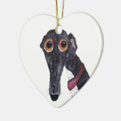 GREYHOUND KERAMIKORNAMENT (Links)