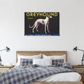 Greyhound Lemon LabelSan Dimas, CA Leinwanddruck (Insitu (Schlafzimmer))