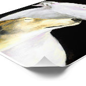 Greyhound Liebe Dog Art Foto Print (Ecke)