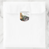 Greyhound Liebhaber Kunst Geschenke Runder Aufkleber (Tasche)