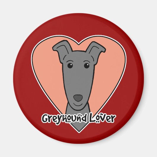 Greyhound Lover Magnet (Vorne)