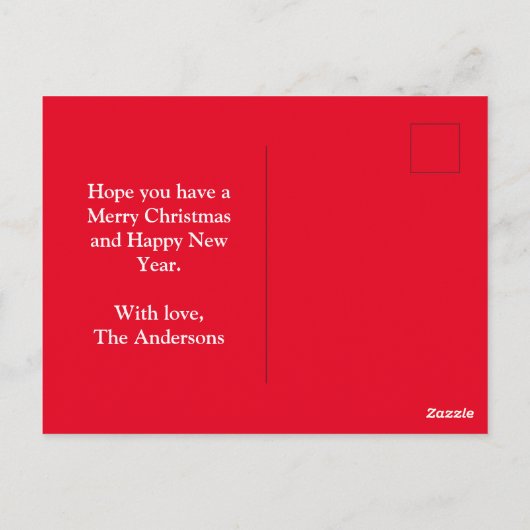 Greyhound Lurch Hund Silhouette Red Frohe Weihnach Postkarte (Rückseite)