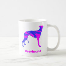 Greyhound Lurcher Dog Niedlich Pink Silhouette Wei