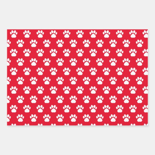 Greyhound Lurcher Dog Silhouette Red Merry Woofmas Geschenkpapier Set (Vorderseite 2)